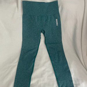 Gymshark, green, seamless leggings. Size small